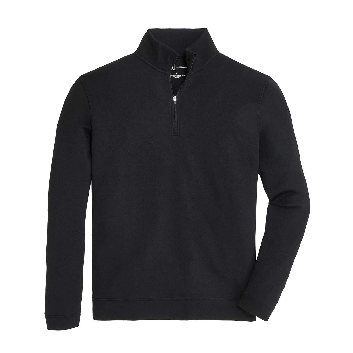 Black Yeager Performance Pullover made with soft melange fabric, perfect for warmth and UPF protection