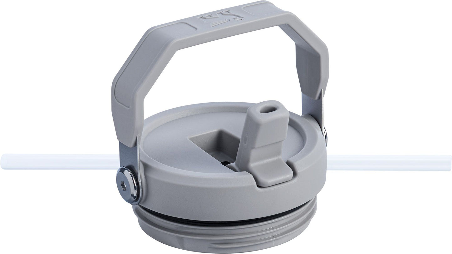 The Iceflow™ Flip Straw Cream Ash Stripe Tumbler | 30 OZ