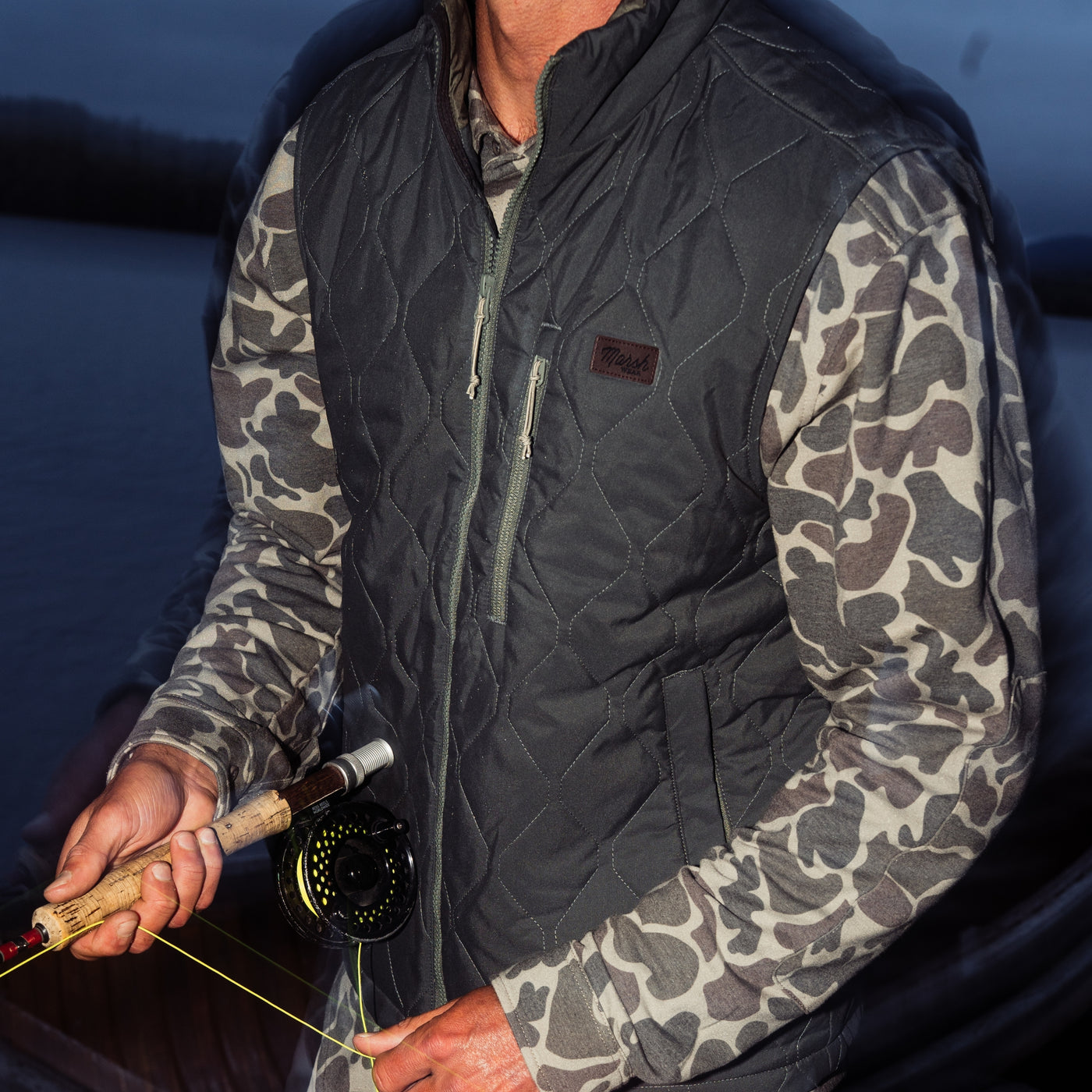 Marsh Barnwell Puff Vest - Ash