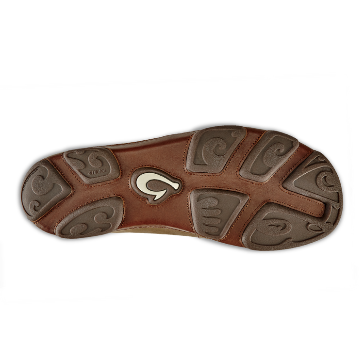 Olukai Moloa Leather Slip on Shoes - Toffee