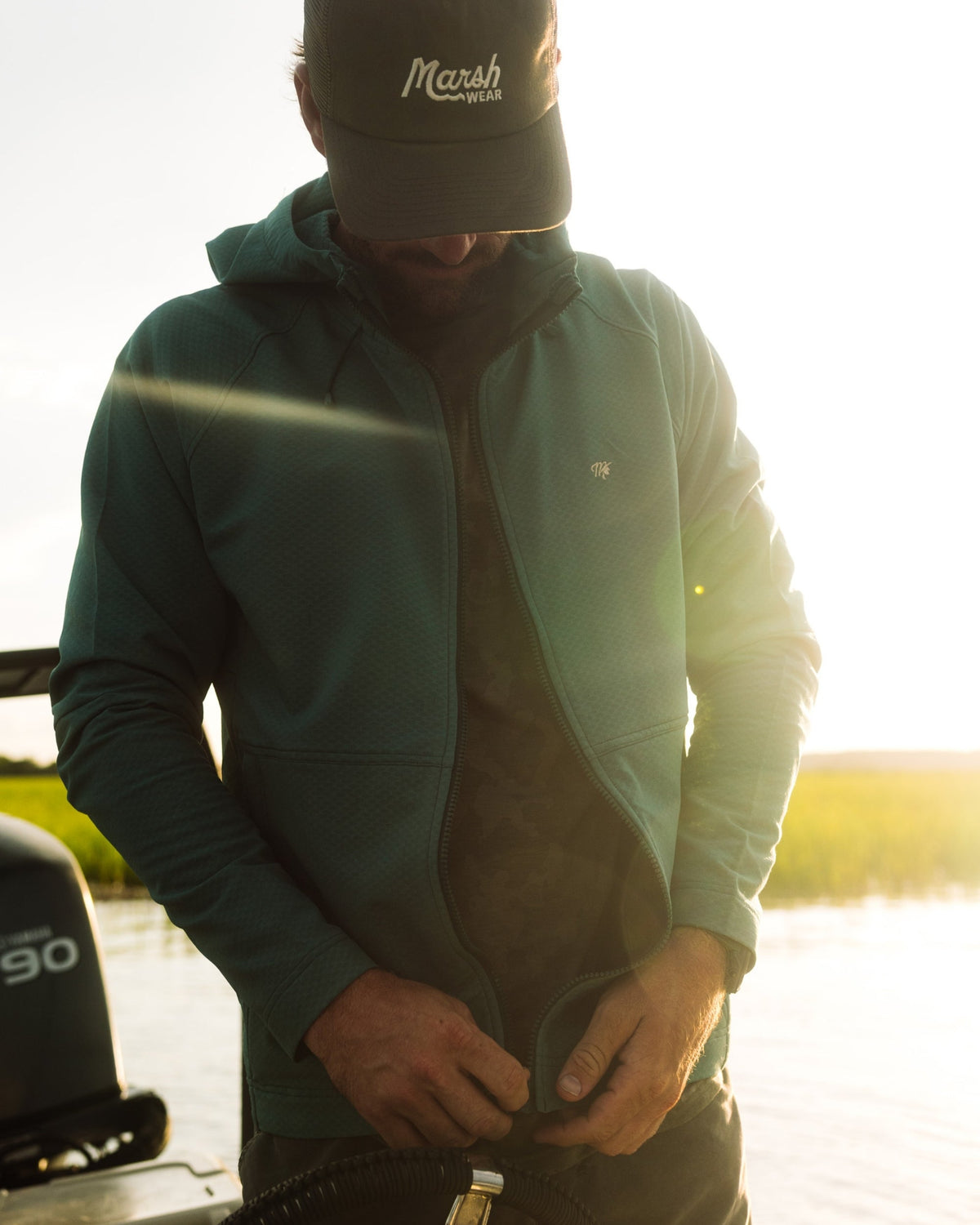 Marsh Wear | Seaward Tech Fleece | Mallard Green