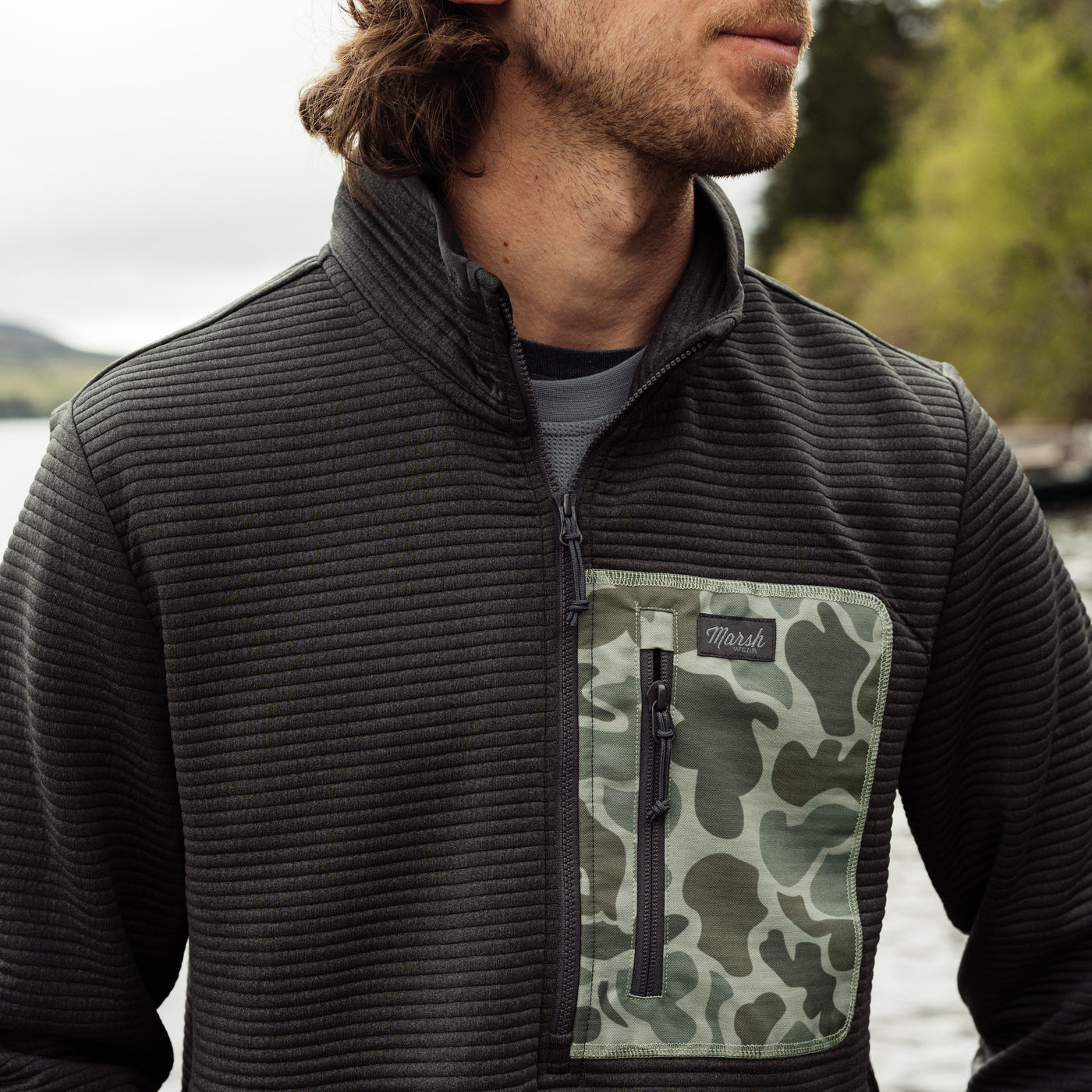 Marsh Sullivan 1/4 Zip - Ash