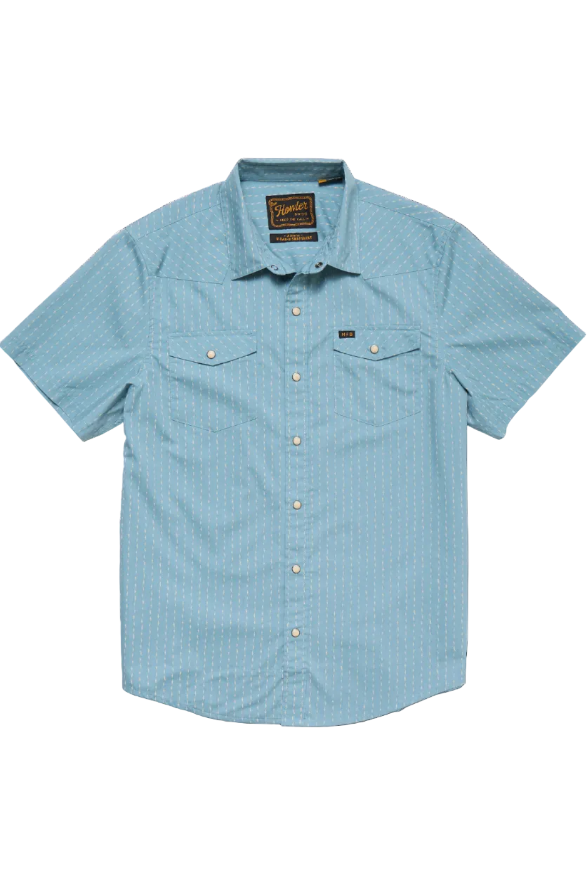 Howler Bros H Bar B Power Line Snap Shirt - Smoke Blue - Roosters Supply Company