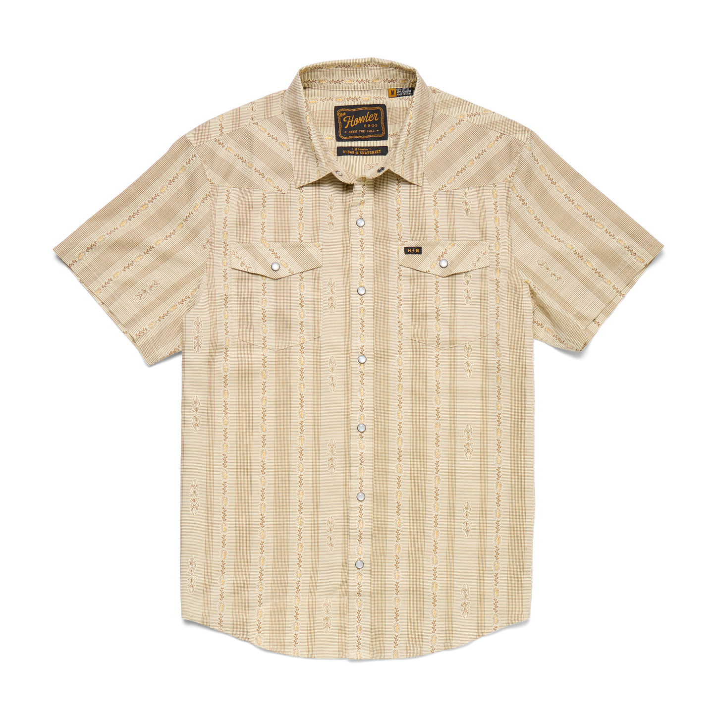 Howler Bros H Bar B Prairie Plaid Snap Shirt - Gold