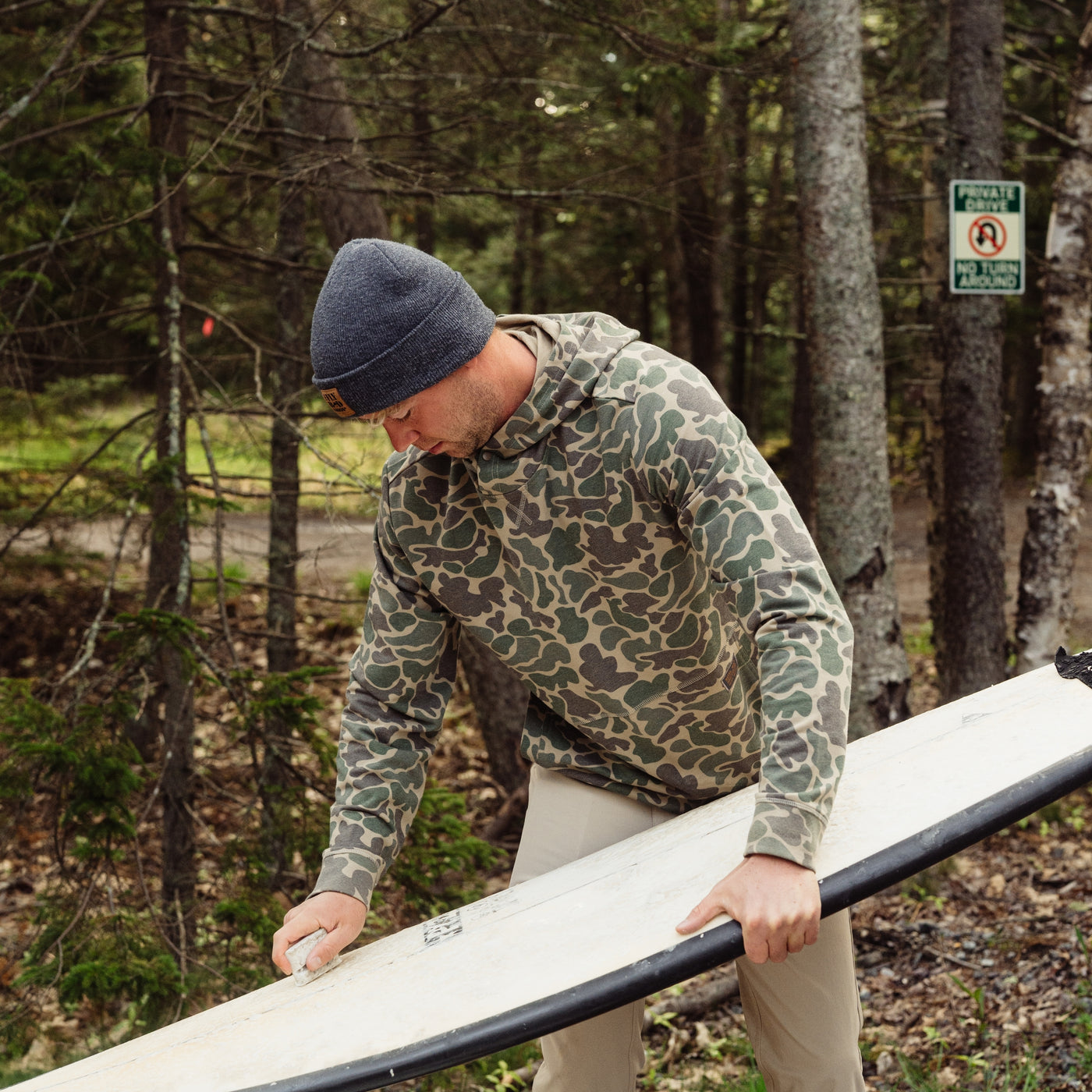 Marsh Fireside Hoodie - Green Mallard Camo