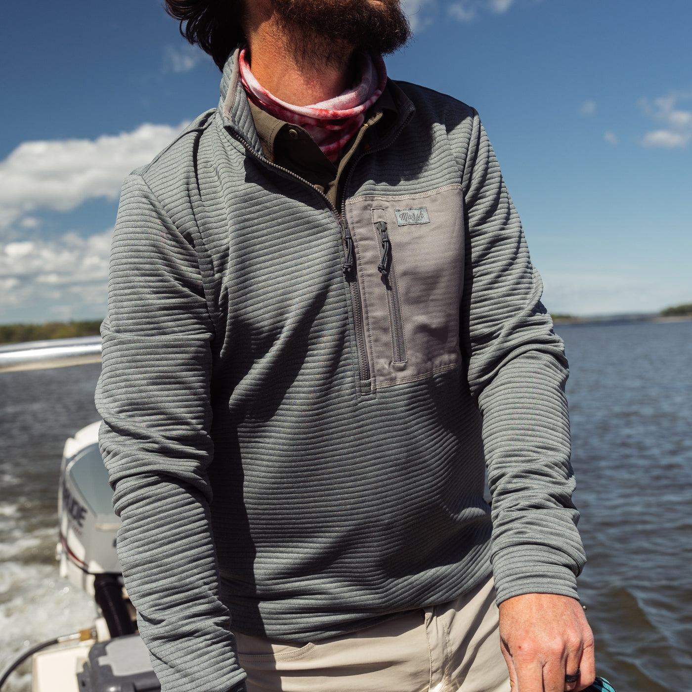 Marsh Sullivan 1/4 Zip - Steel