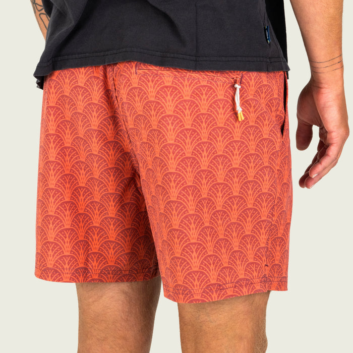 Marsh Fulton Volleys 6" Shorts- Etrusan Red