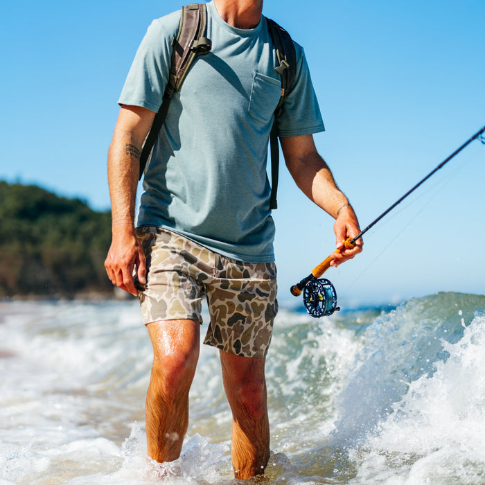 Marsh Wear | Prime Short | Khaki Mallard Camo