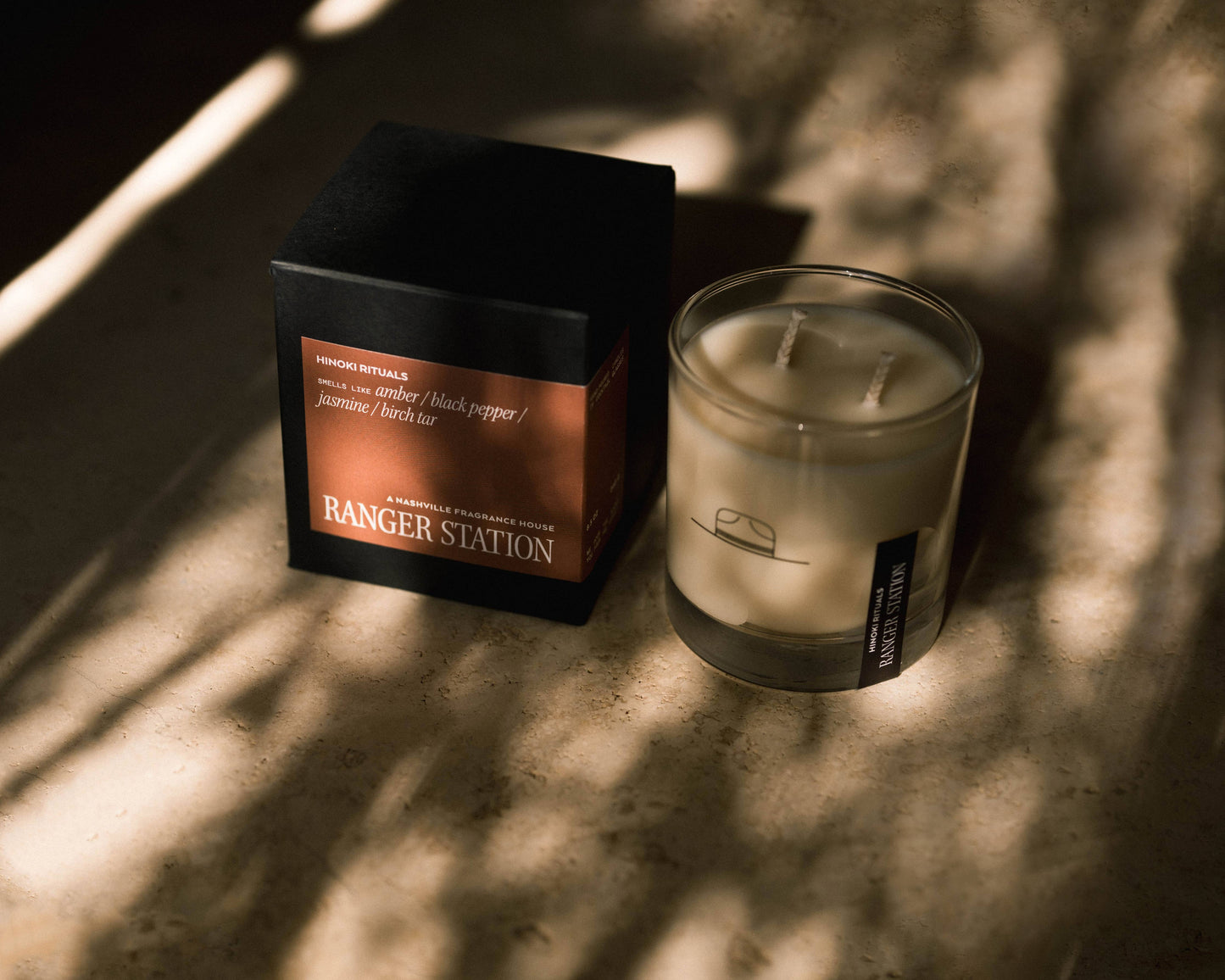 HINOKI RITUALS CANDLE: 11oz Rocks Glass