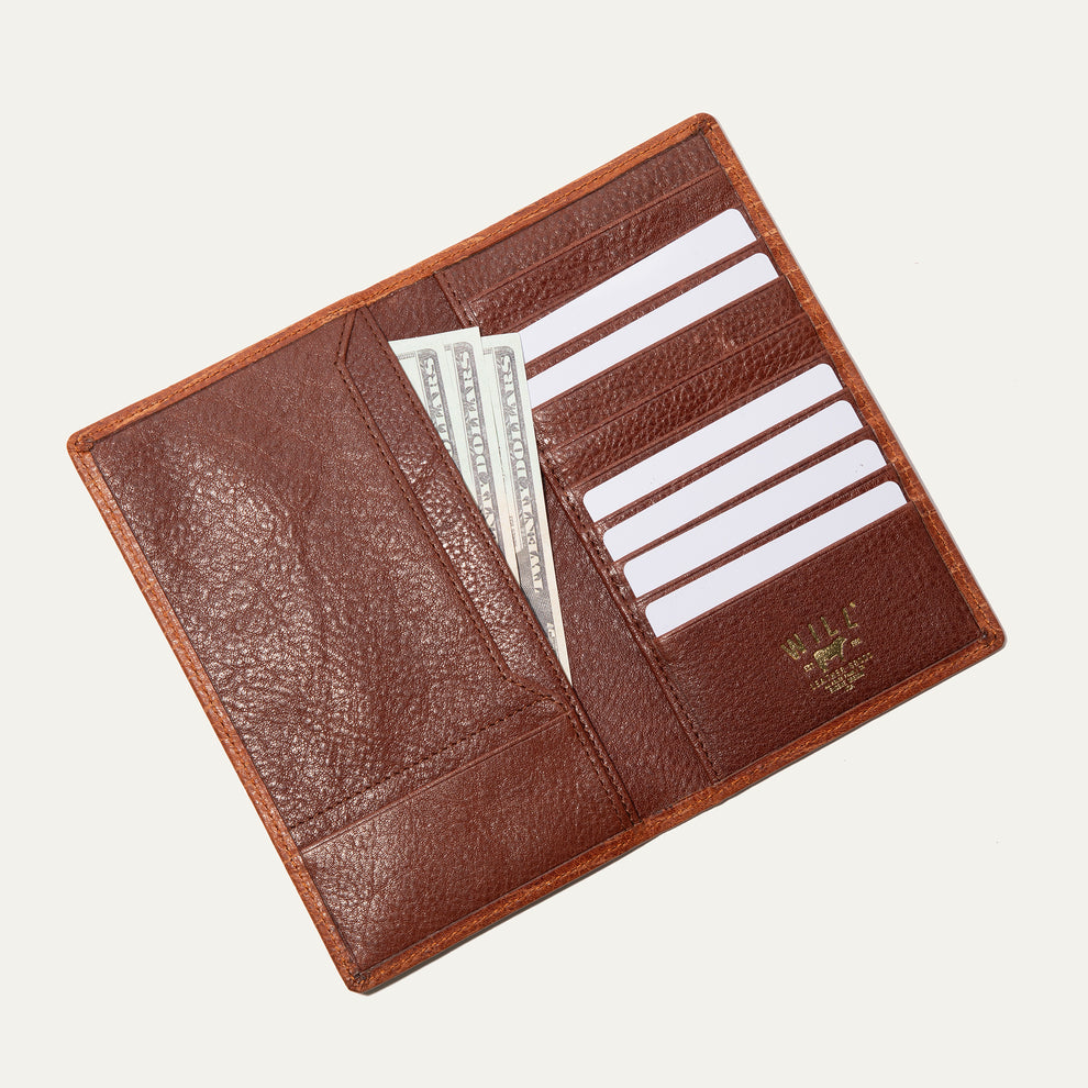 Classic Pocket Secretary Wallet - Brown