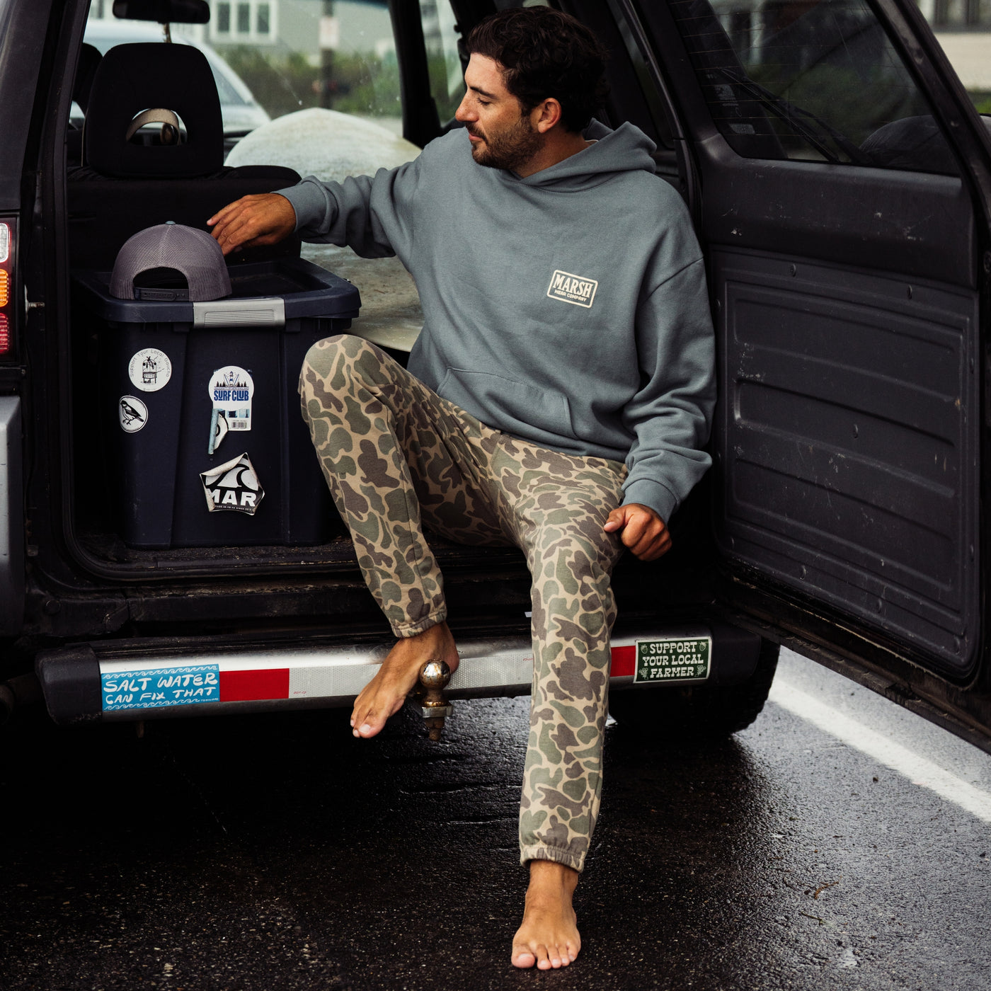 Marsh Fireside Fleece Sweatpants 2.0 - Green Mallard Camo