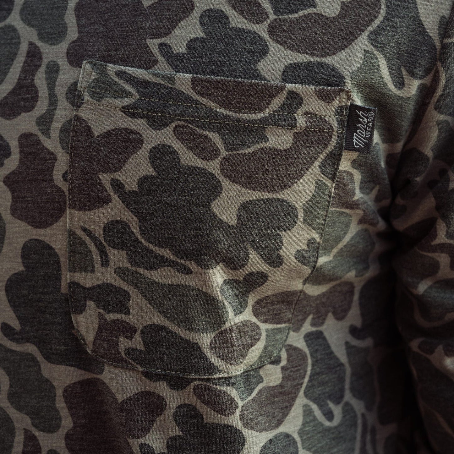 Marsh Buxton Tech Hoodie - Dark Green Mallard Camo