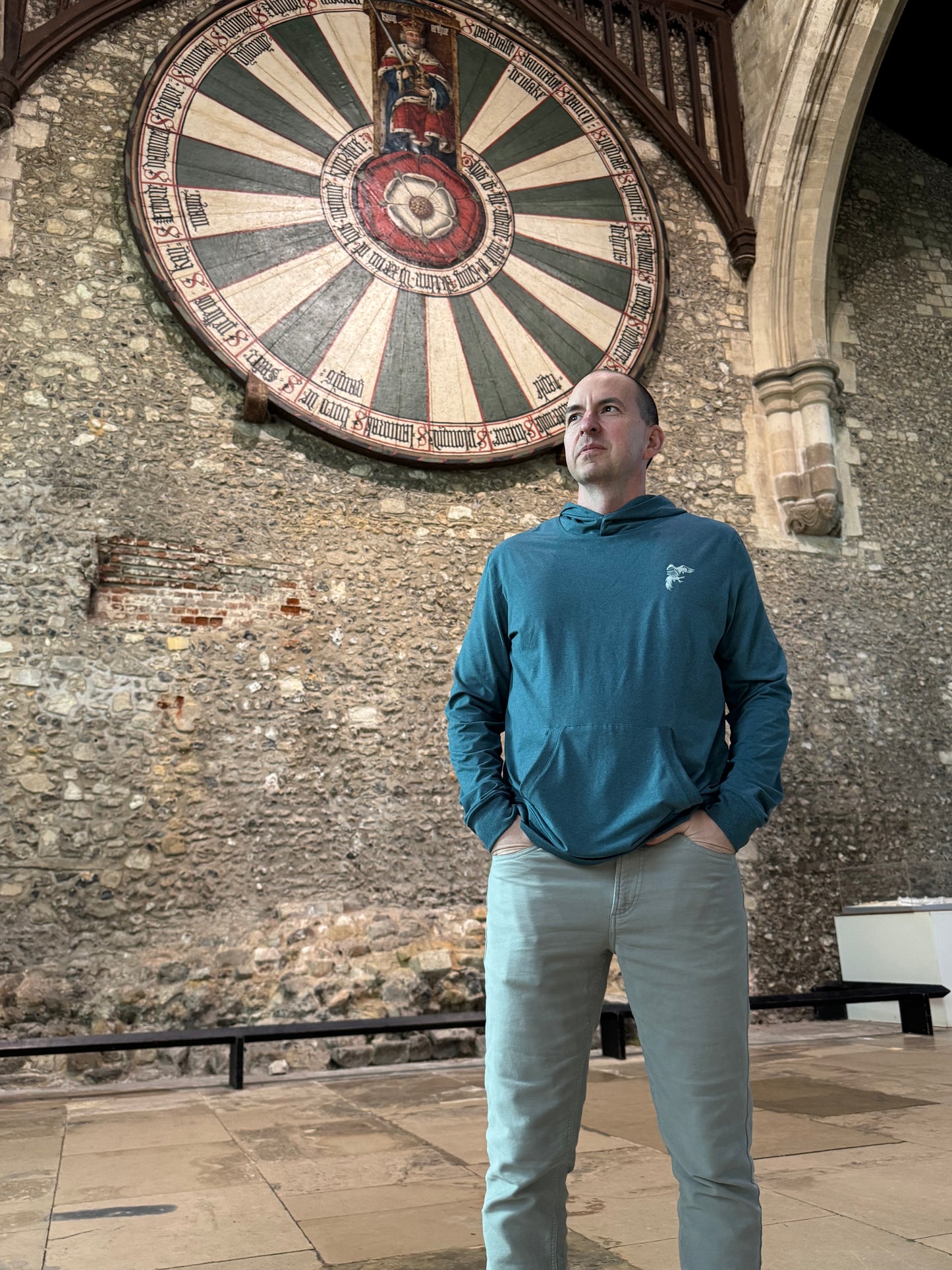 Roosters Performance Hoodie - Heathered Teal