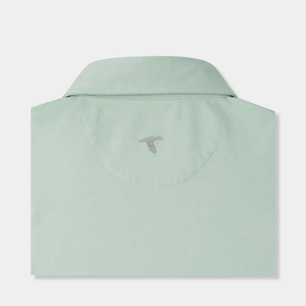 GenTeal Green Surf Heathered Brrrº Performance Polo
