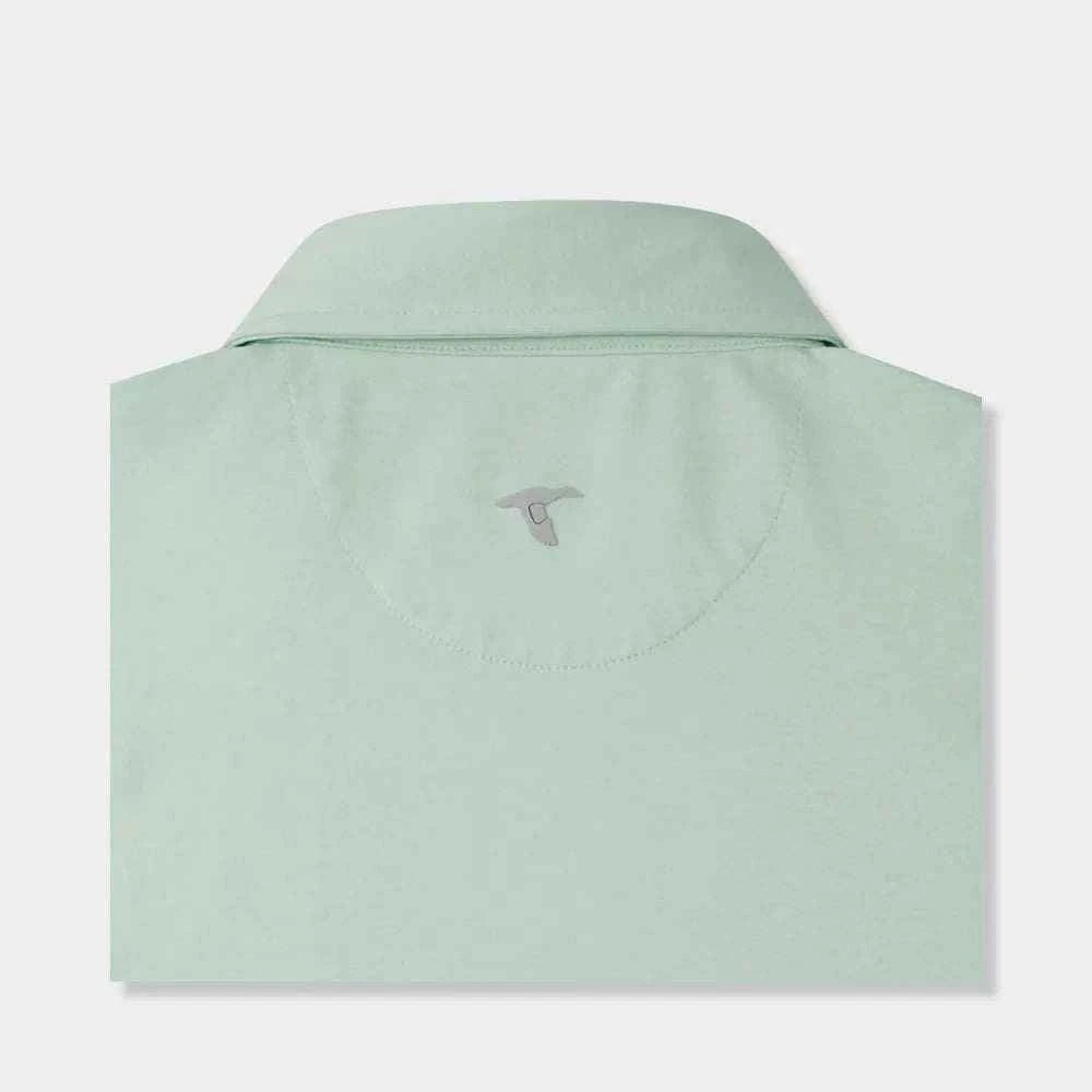 GenTeal Green Surf Heathered Brrrº Performance Polo