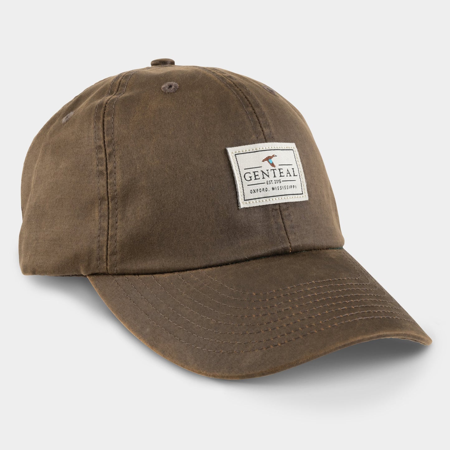 GenTeal Waxed Cotton Patch Hat - Brown