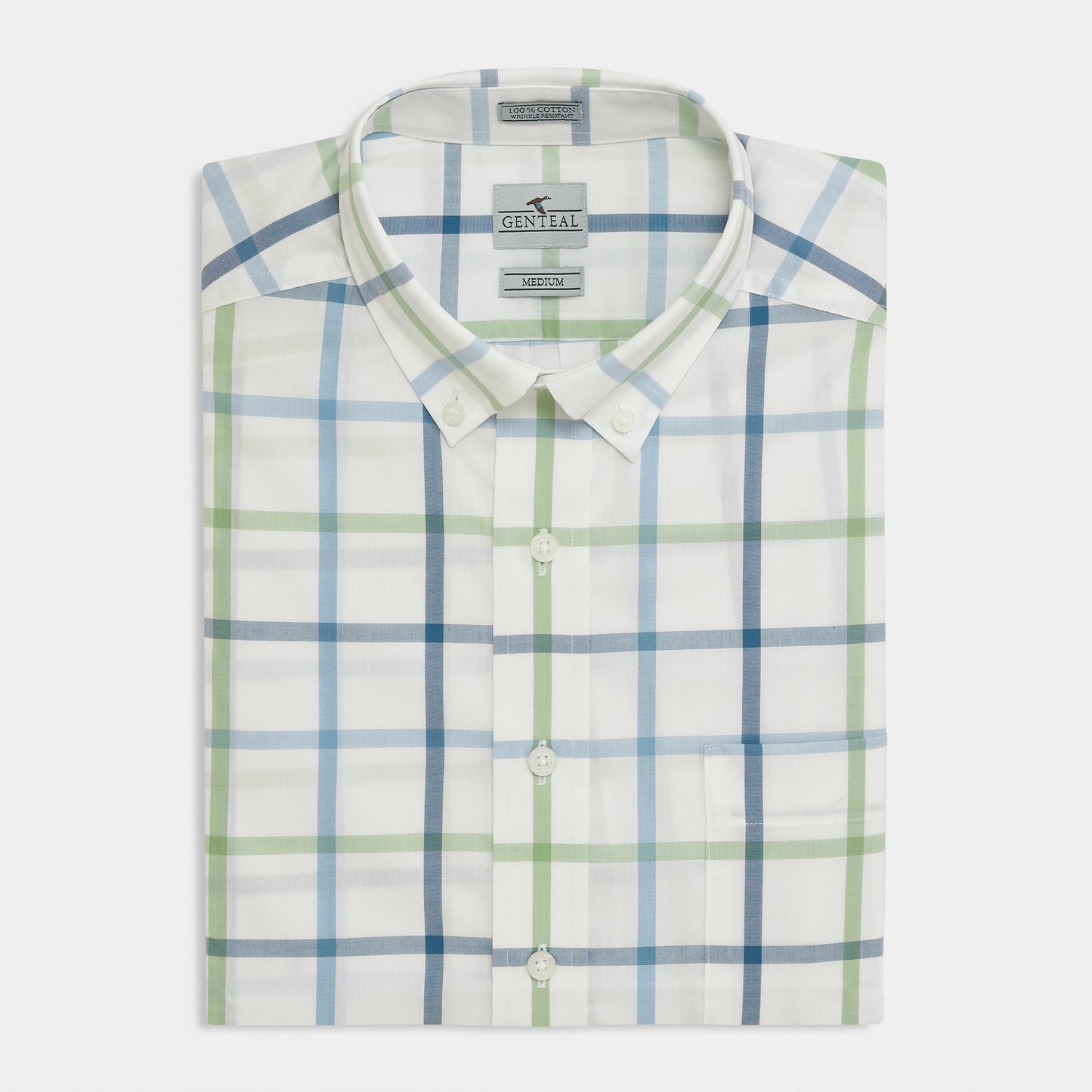GenTeal WindowPane Cotton Sport Shirt - Placid