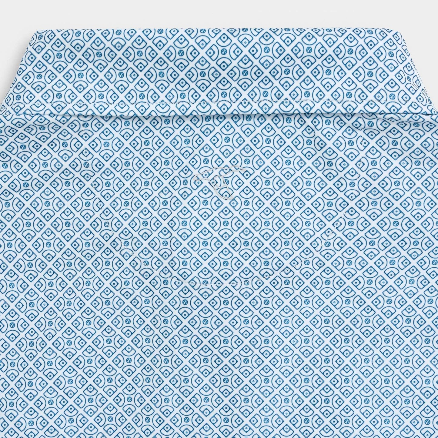 GenTeal Baseball Diamonds Printed Performance Polo - Navy
