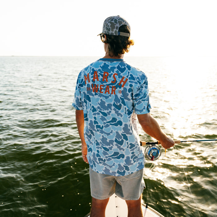 Marsh Wear Stackhouse Hagood Tee - Silver Mallard Camo