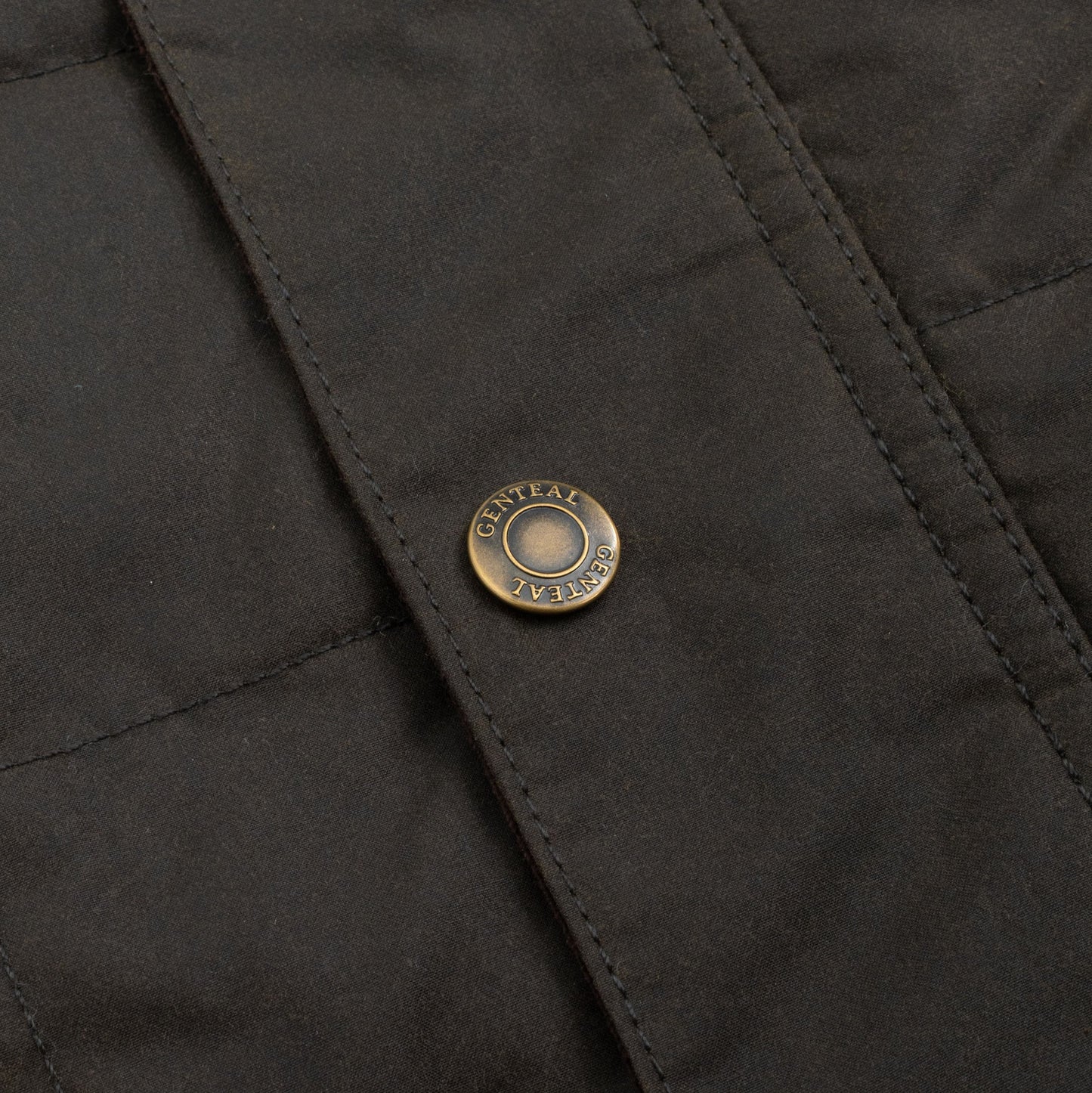 Genteal Chocolate Merritt Waxed Cotton Vest