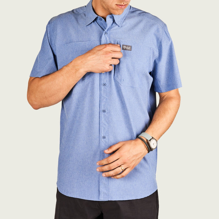 Marsh Lenwood Tech Shirt - Riviera Blue