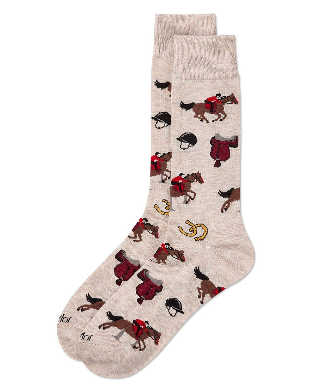Equestrian Bamboo Blend Crew Socks