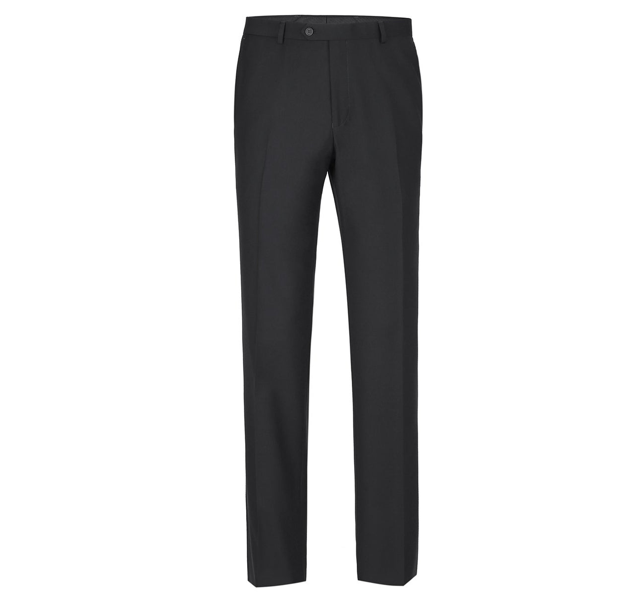 Men's Slim Fit Flat Front Dress Pant - Black