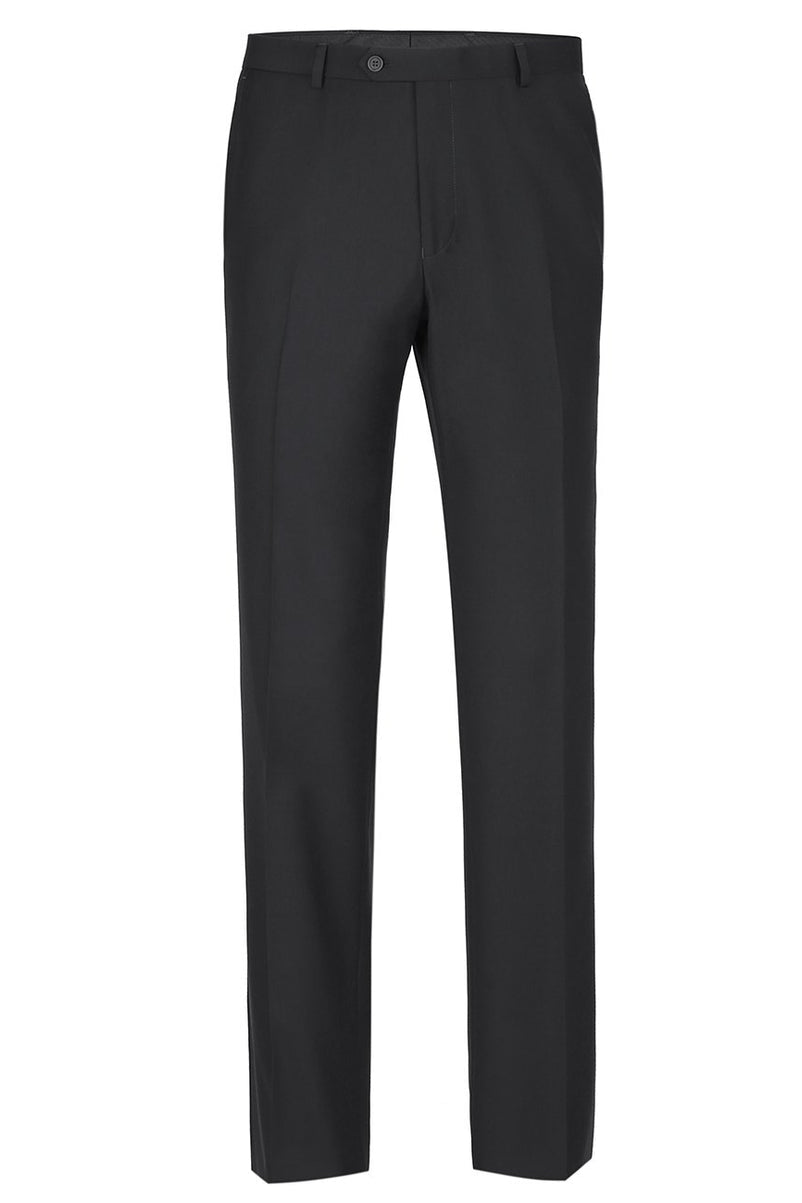 Men's Slim Fit Flat Front Dress Pant - Black