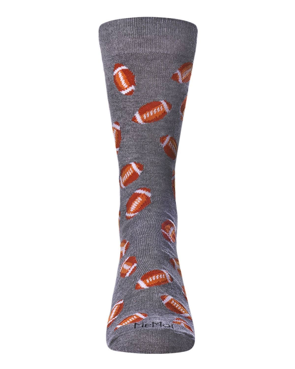Football Bamboo Blend Crew Socks