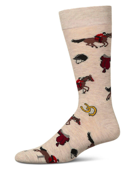 Equestrian Bamboo Blend Crew Socks