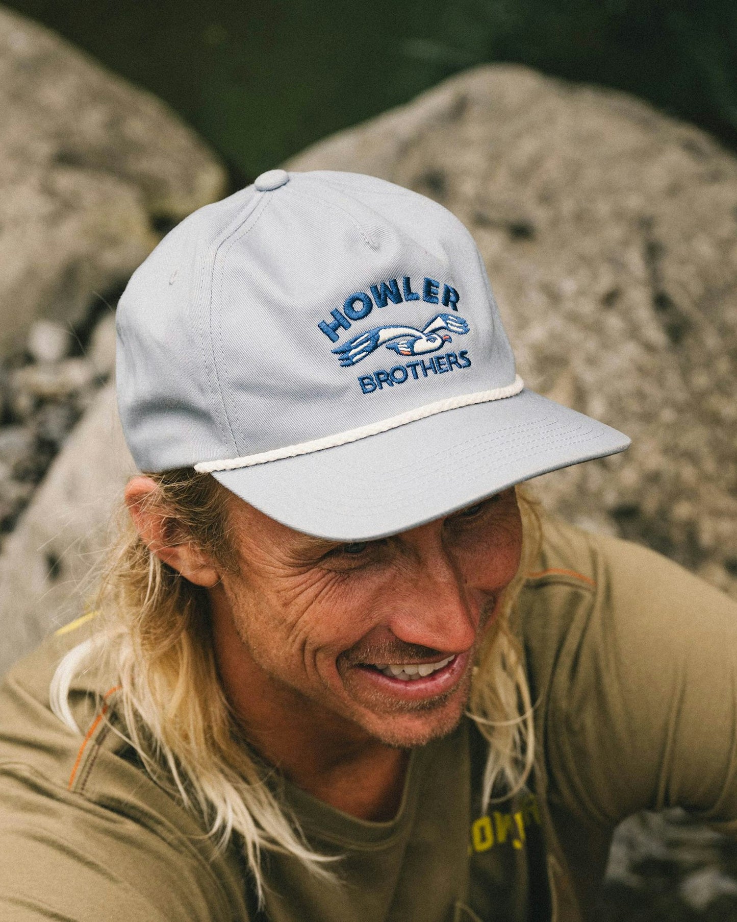 Howler Bros Unstructured Lone Gull Hat -Stone Blue