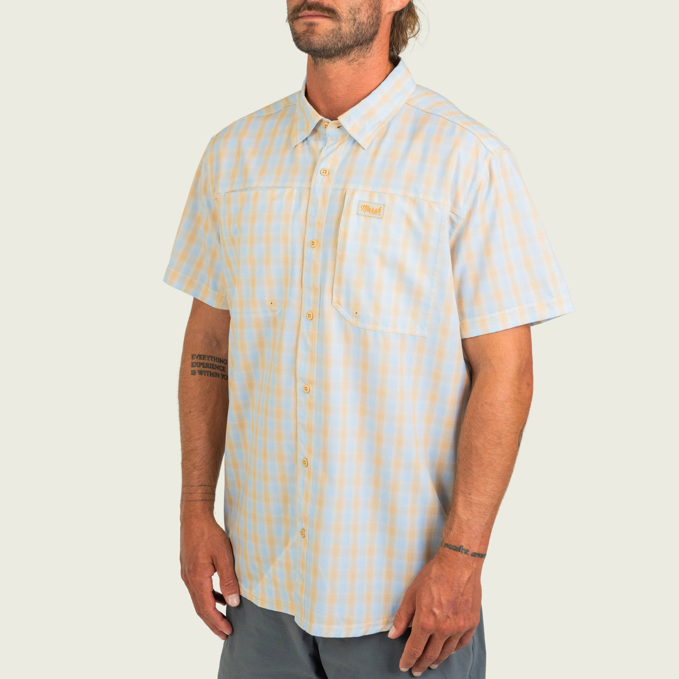Marsh Lenwood Tech SS Shirt - Wheat