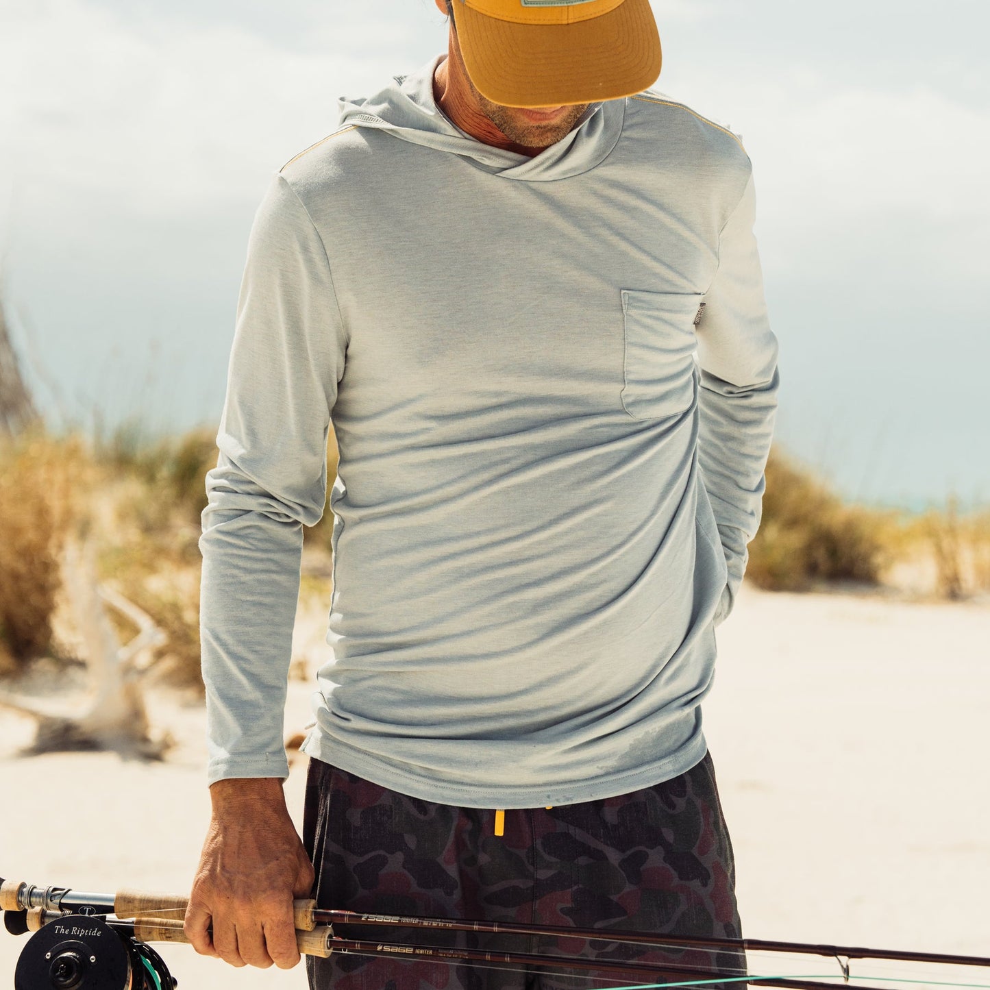 Marsh Buxton Tech Hoodie - Smoke Heather