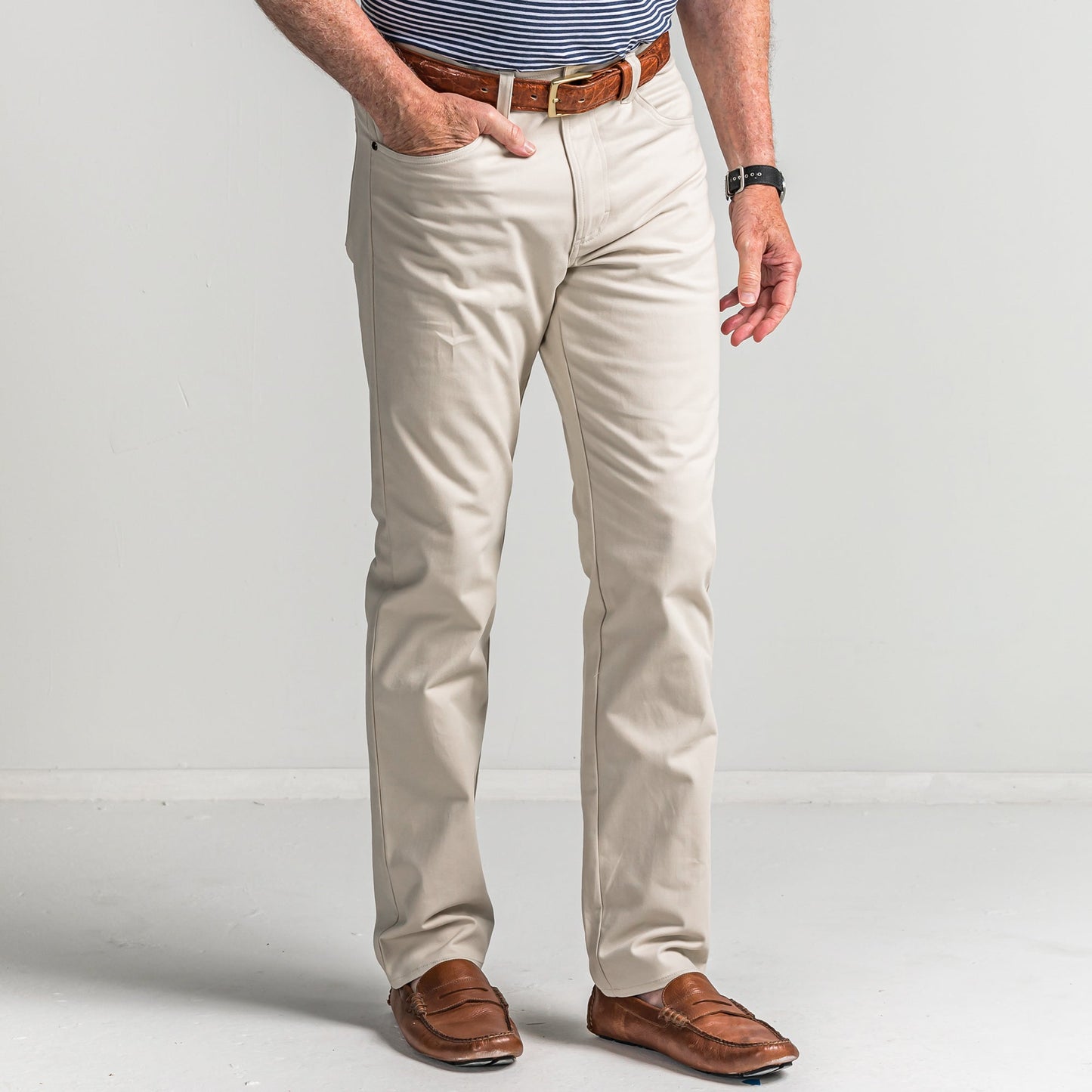 Onward Reserve Classic Five Pocket Pants - Stone