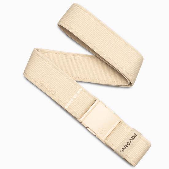 Arcade Atlas Khaki Belt with performance stretch and A2 buckle.