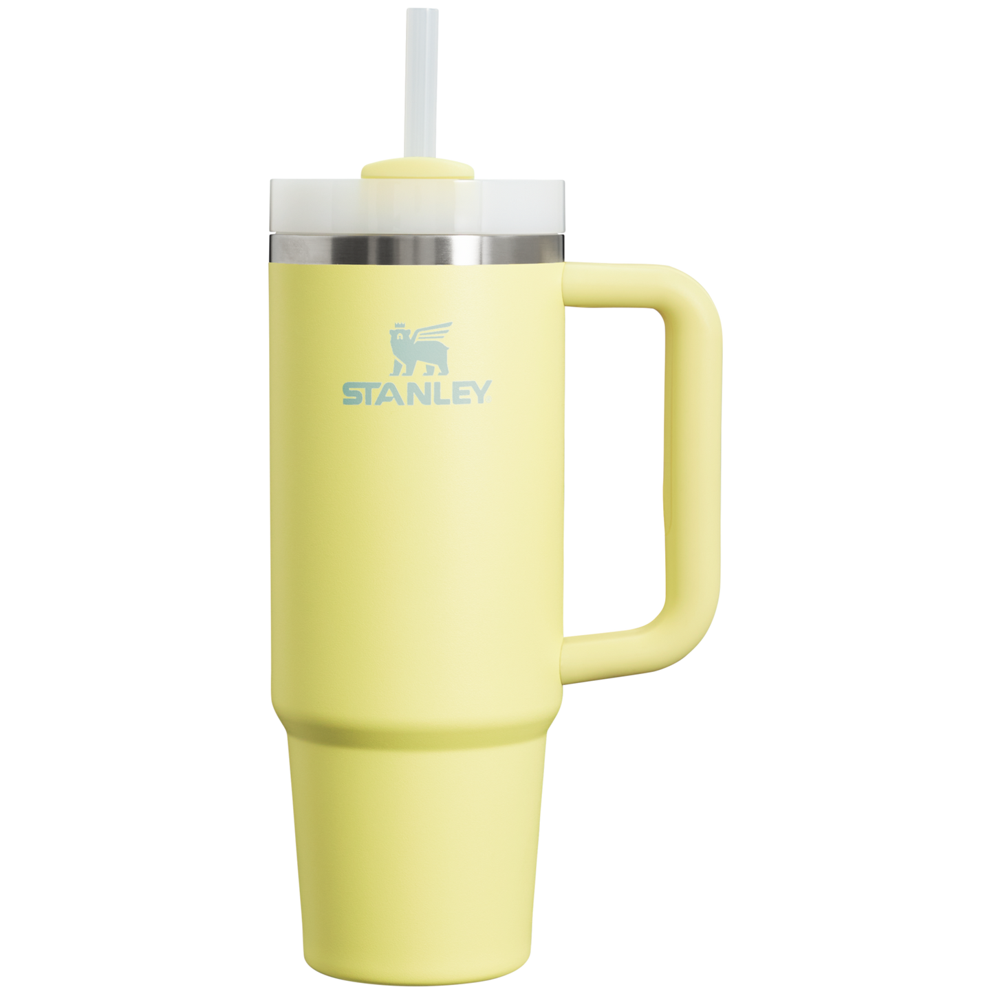 Quencher H2.0 Flowstate Pomelo Tumbler with Comfort-Grip Handle, 30 OZ, Stainless Steel, Vacuum Insulated, Reusable Straw