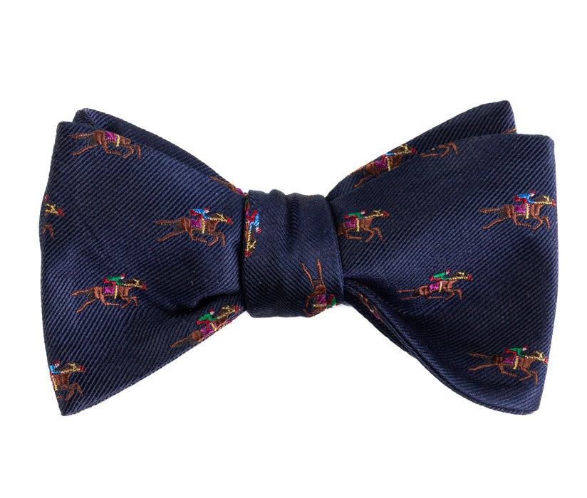 Self BowTie - Off to the Races Navy