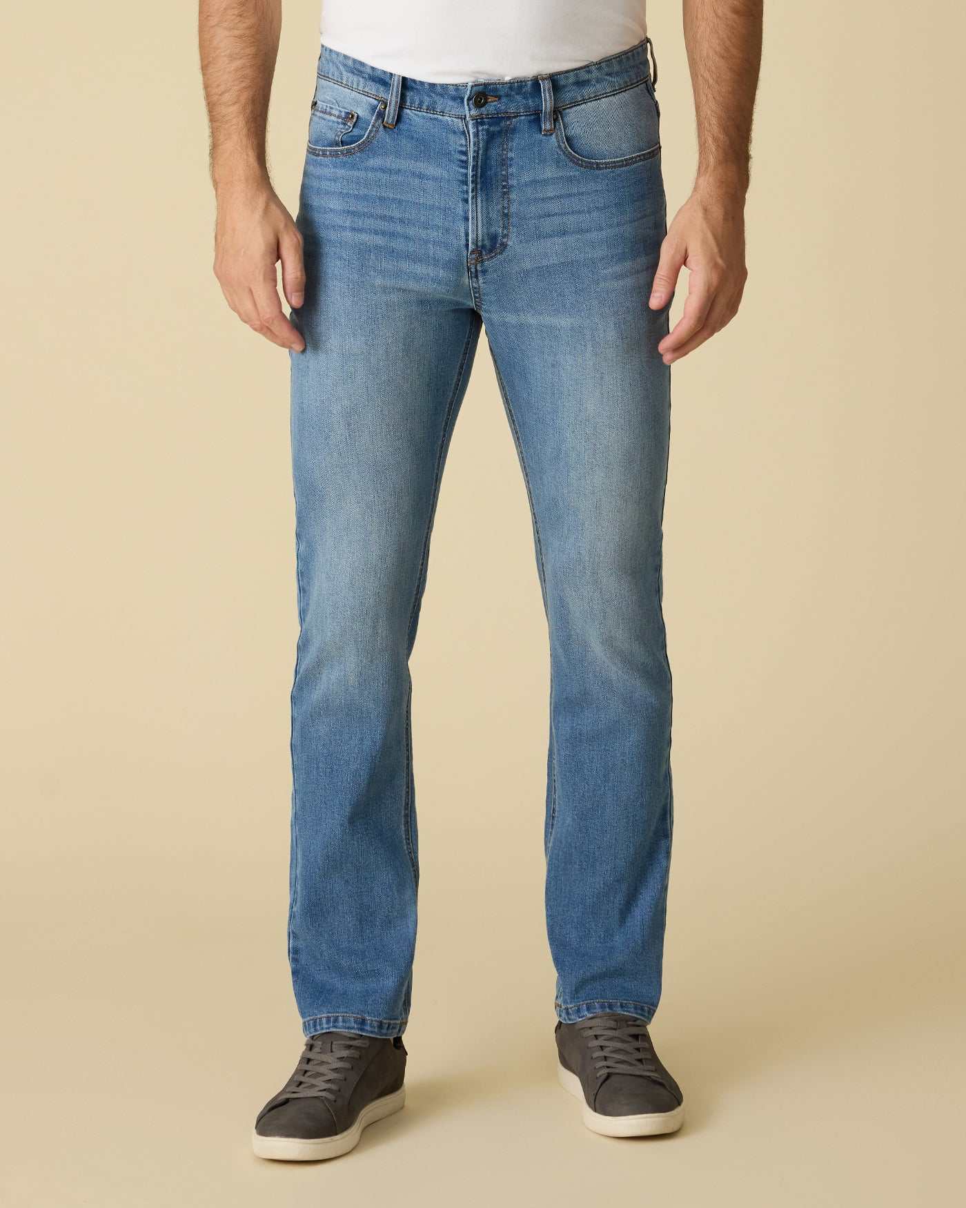 Flag and Anthem Fontana Nashville straight cooling jeans light wash with breathable fabric and extra stretch