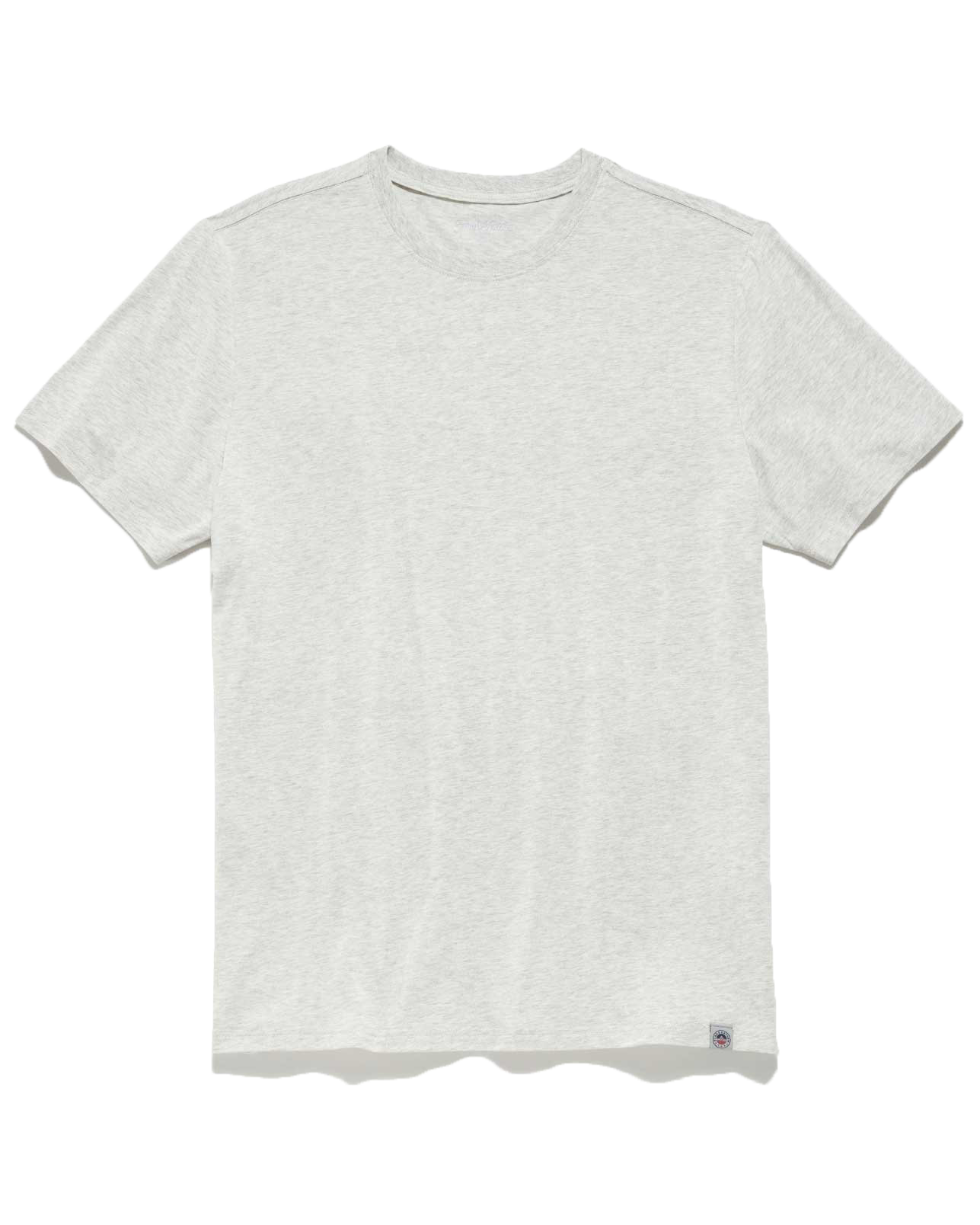 Flag and Anthem Essential Stretch Crewneck Tee - Light Grey Heather