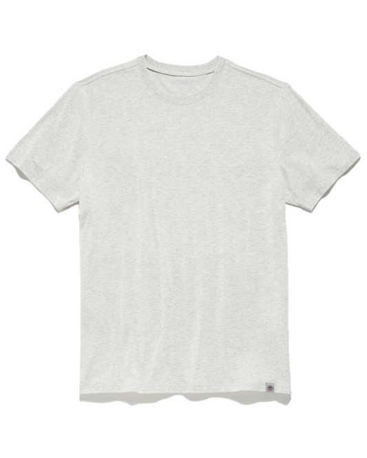 Flag and Anthem Essential Stretch Crewneck Tee - Light Grey Heather