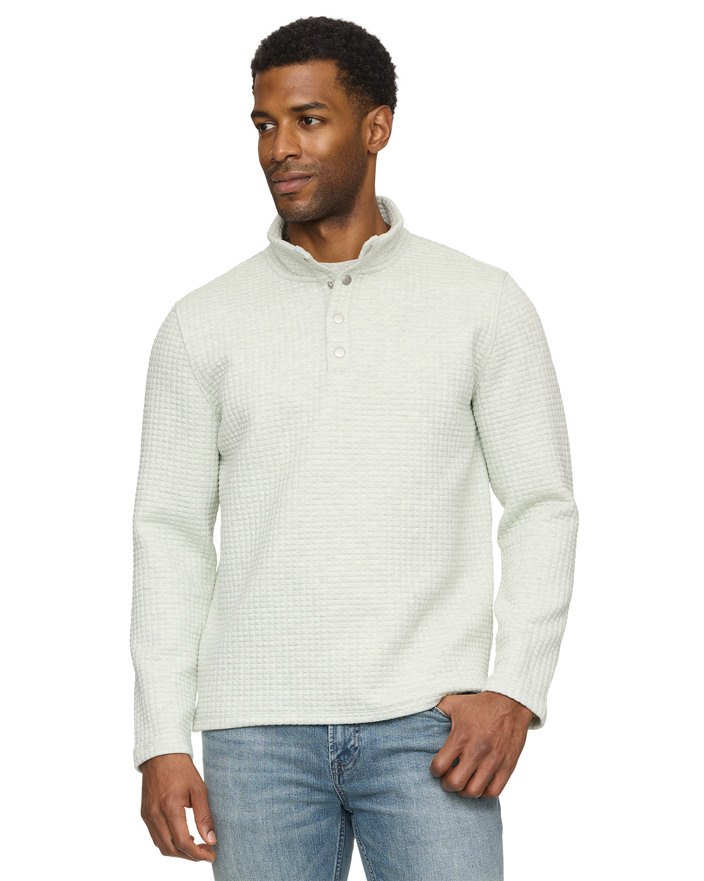 Flag & Anthem SILVERTON QUILTED 1/4 SNAP - Cream