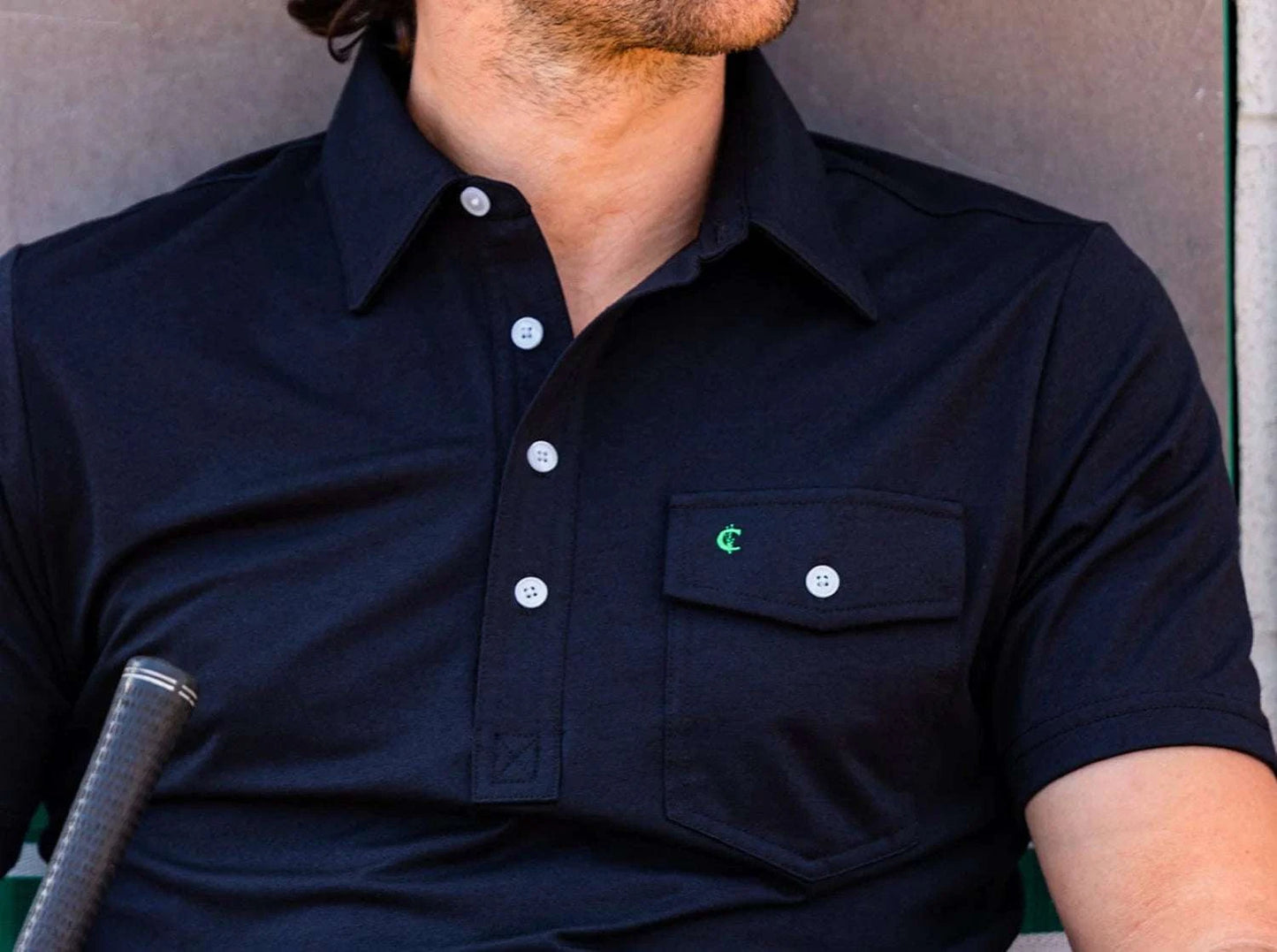 Criquet Performance Players Shirt - Black