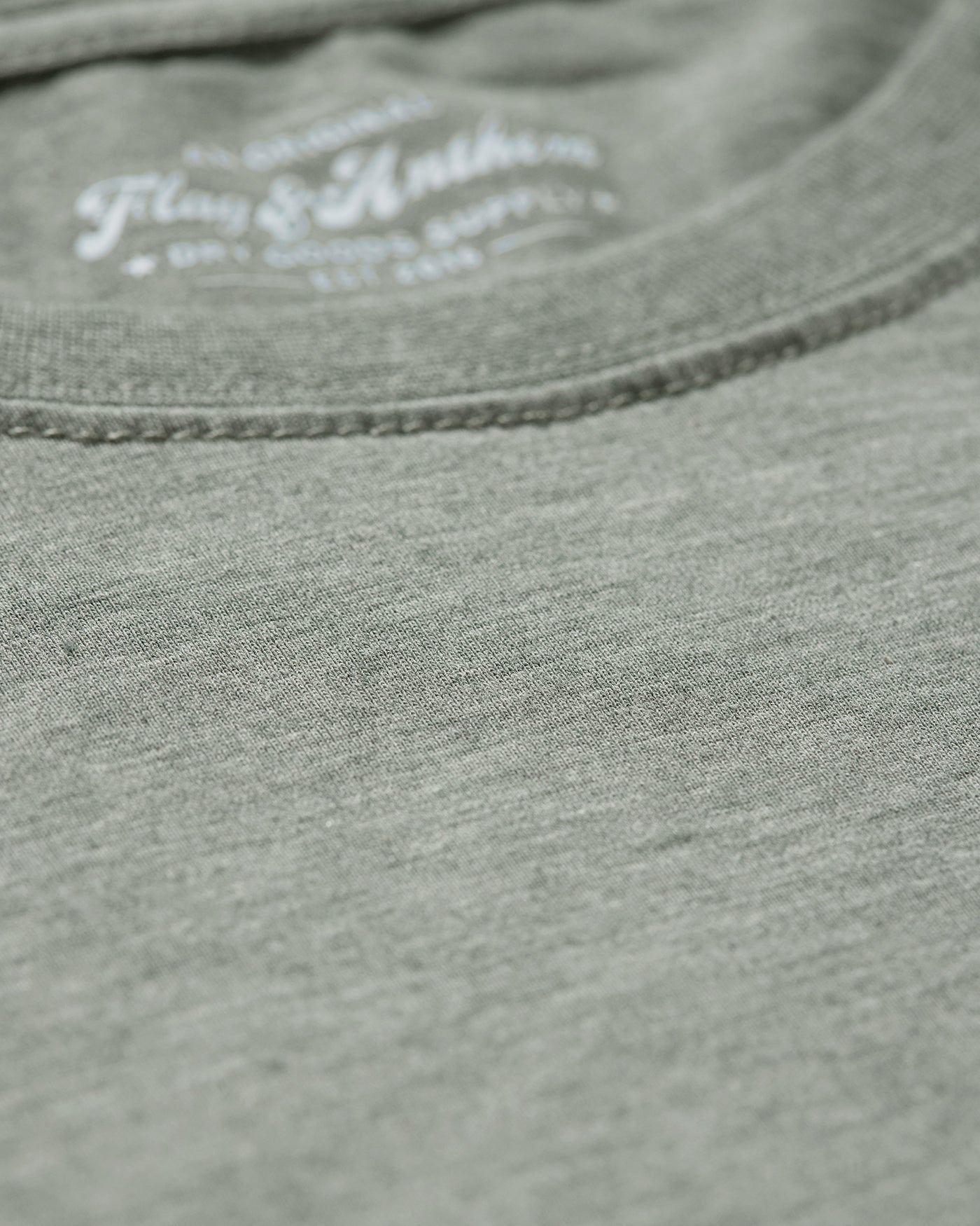 Flag and Anthem Essential Stretch Crewneck Tee - Sage Heather
