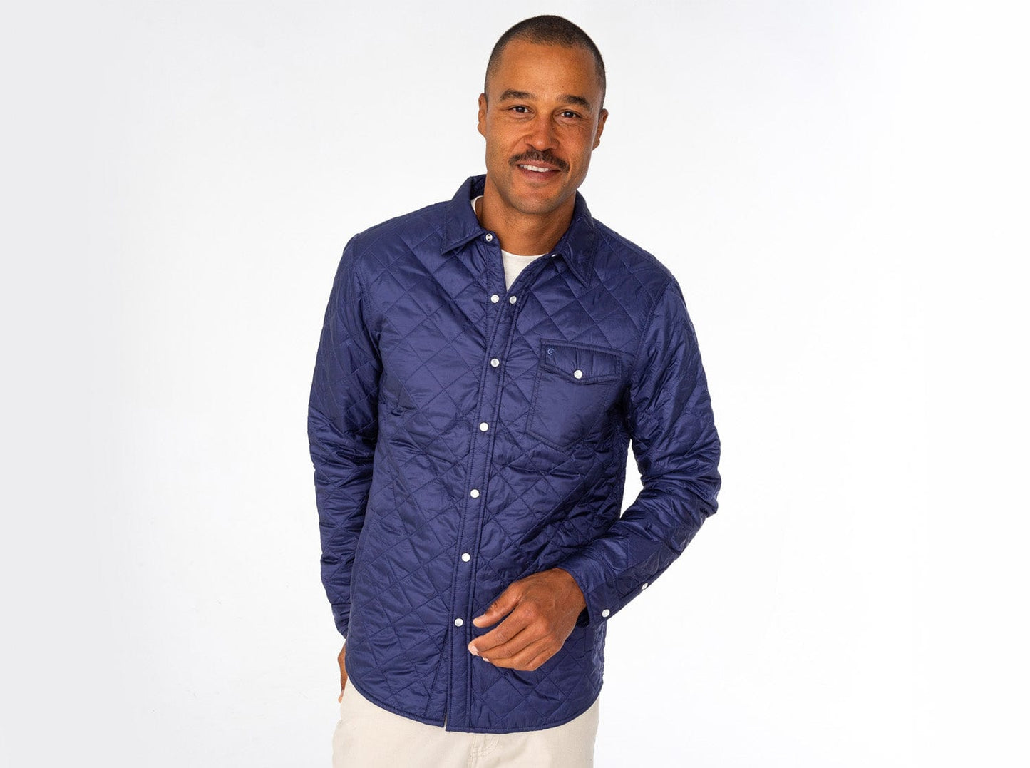 Criquet Quilted Shacket - Navy