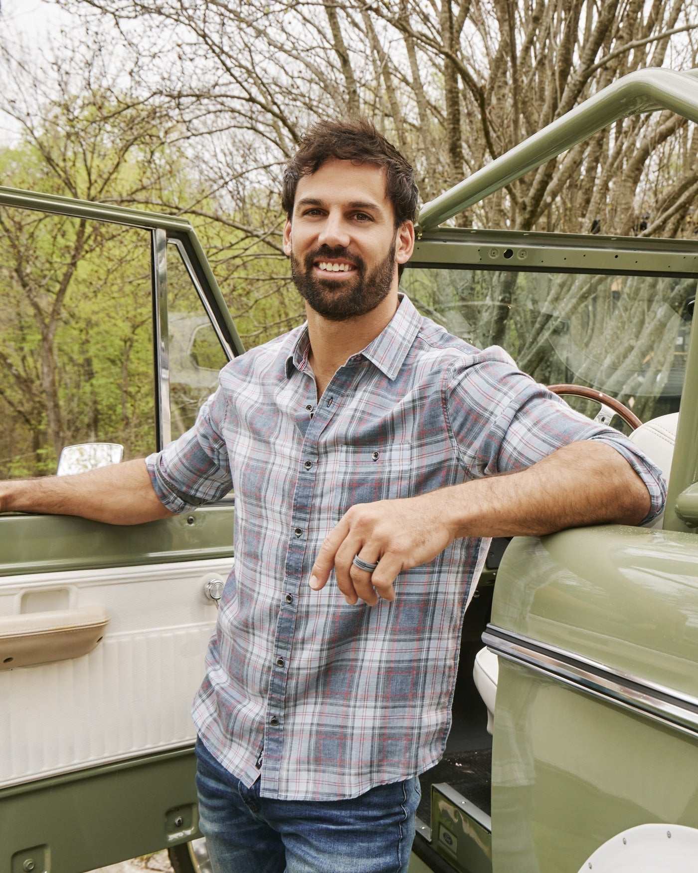 Mid-weight plaid long sleeve shirt, perfect for layering, by Flag and Anthem.