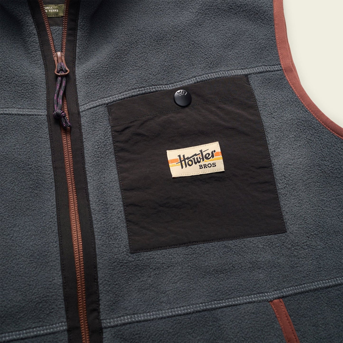 Howler Bros Free Range Fleece Vest - Fog