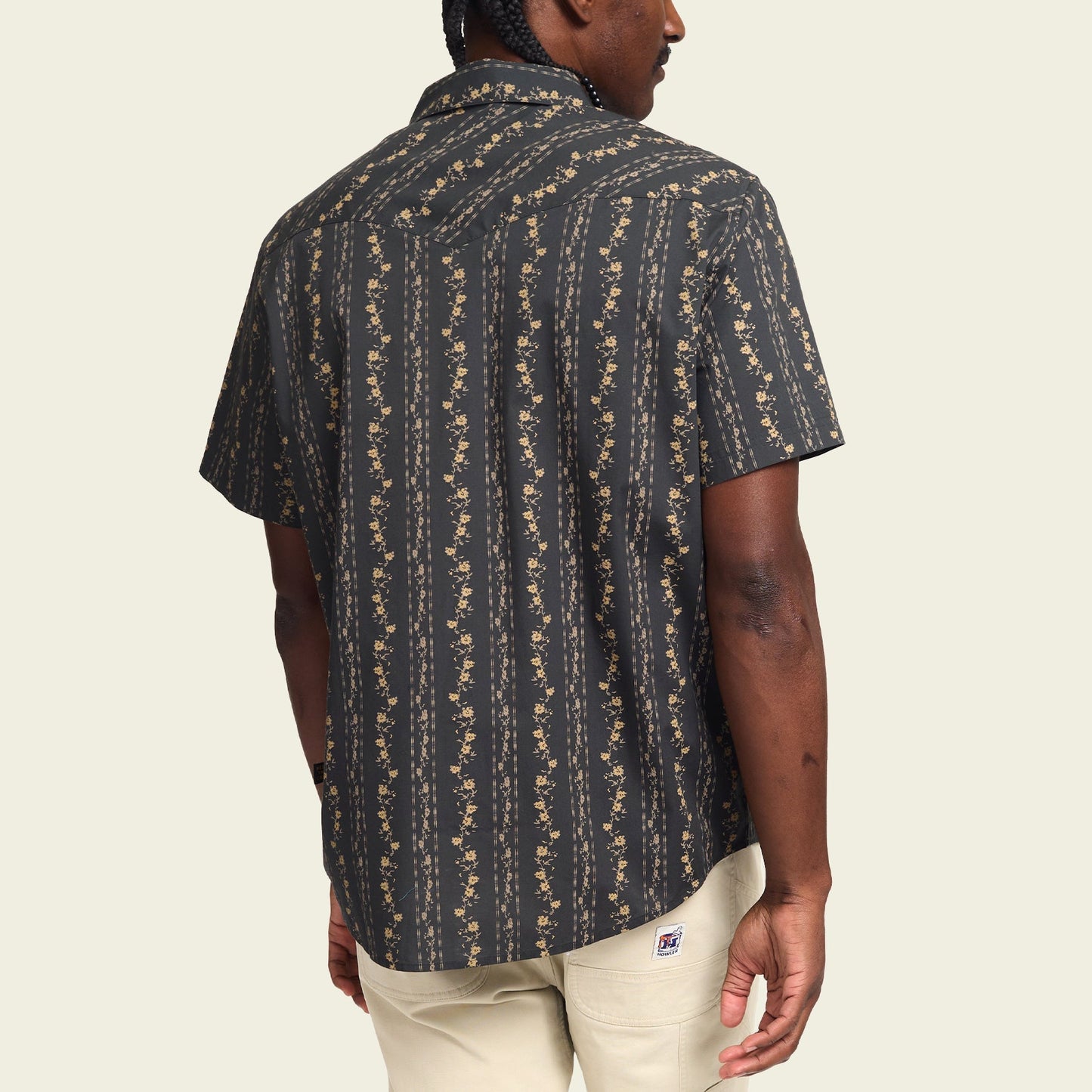 Howler Bros H Bar B Hibiscus Ribbons Snap Shirt - Black