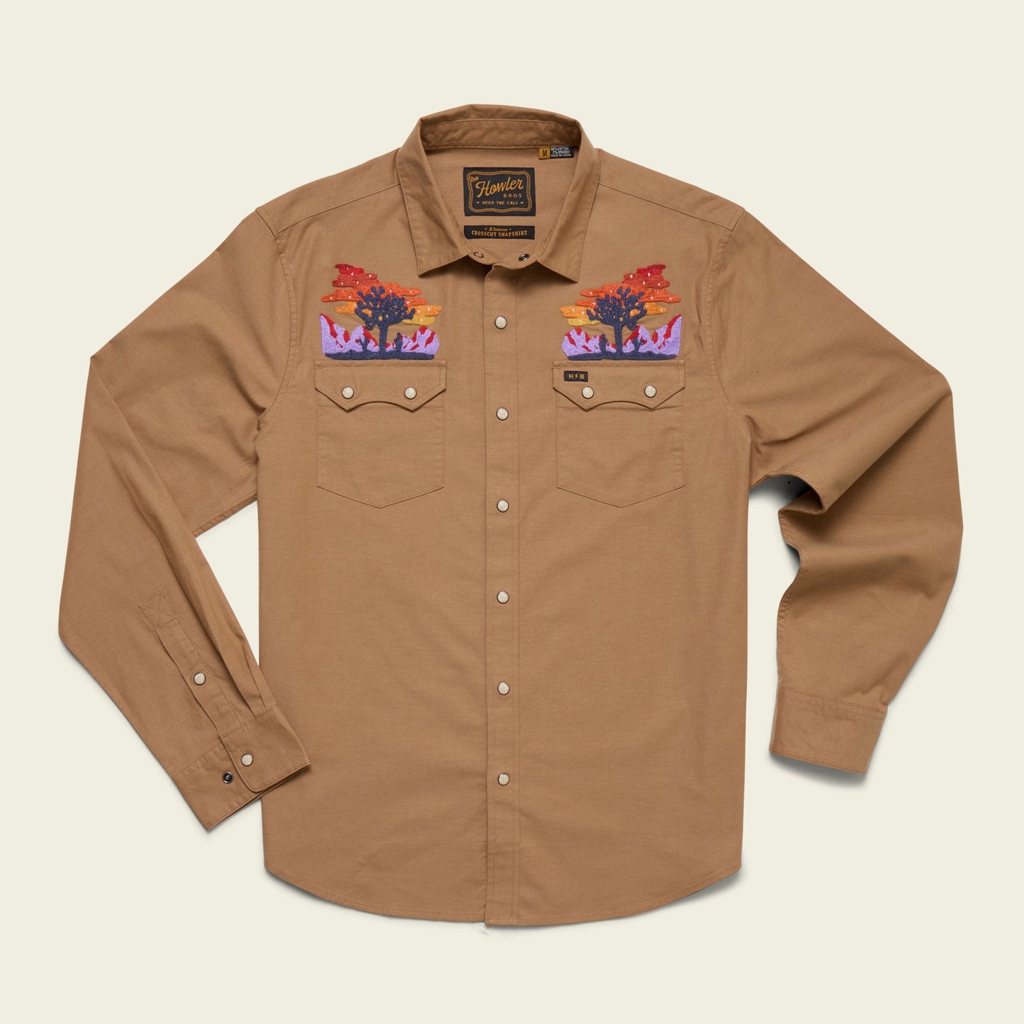 Howler Bros Crosscut Deluxe Longsleeve - Yuccas : Driftwood