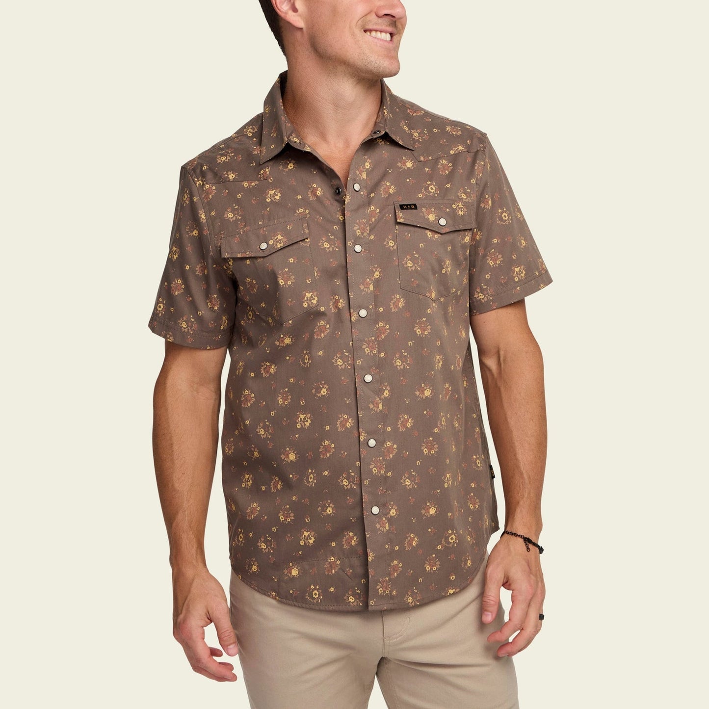 Howler Bros H Bar B Bouquets Snap Shirt - Morel