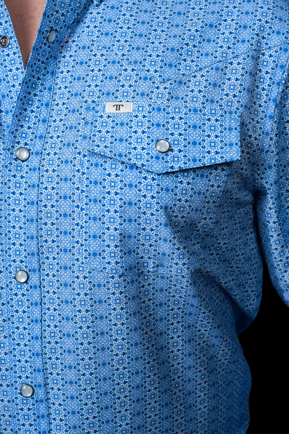 Ferrell | The Jesse | Long Sleeve Snap Shirt | Blue